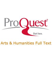 ProQuest Arts and Humanities